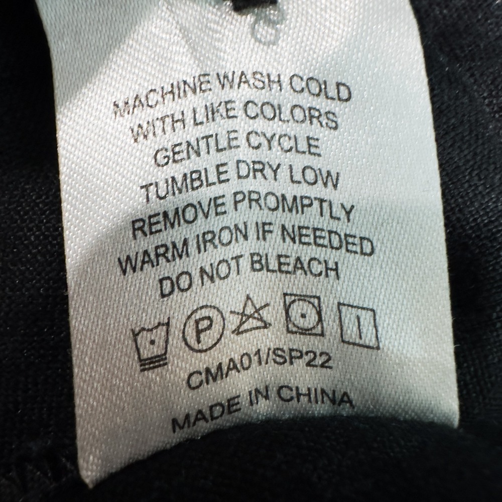 Quince 100% European Linen Button Front Dress Black Small Pockets Minimalist - Picture 15 of 15